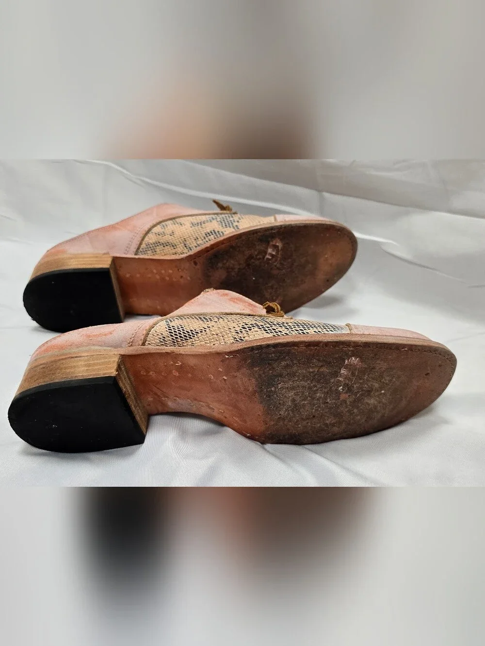 Freebird by Steven Mallena Leather Snake Print Shoes Size 11